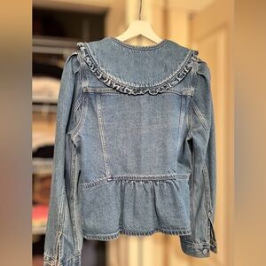 Levi’s Premium Denim Ruffle Jacket  – Size M